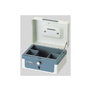 【クリックで詳細表示】カール事務器 キャッシュボックス(S) CB-8000N-W