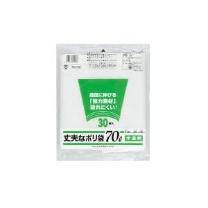 【クリックで詳細表示】丈夫なポリ袋 70L 半透明 30枚入 HD-700