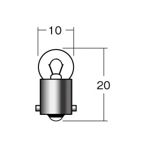 【クリックでお店のこの商品のページへ】【M&H】12v3.4w BA9S ブルー