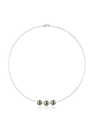 Pearl Addict Halskette rhodiniertes Silber 925