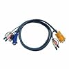 �n�C�p�[�c�[���Y ATEN  USB�Ή�KVM�P�[�u�� 3M (SPHD15��DSUB15�EUSB�EAUDIO) 2L-5303U