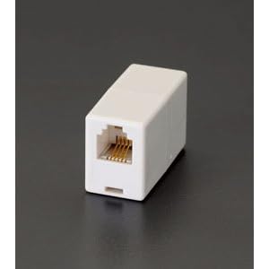 【クリックで詳細表示】モジュラーコード用中継アダプター(6極4芯) EA764CB-1