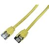 �~���V MCO 6Gbps�Ή�SATA3.0/2.0�Ή�3�d�V�[���hSATA�P�[�u���X�g���[�g30cm JST-3S03/YL