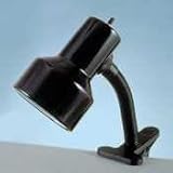  Catalina Lighting W1400BLK Clip-on flexible 6 gooseneck lamp with metal shade, black