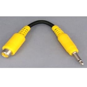 【クリックで詳細表示】ピンプラグをミニプラグに！変換ビデオケーブル(映像用)