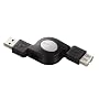 ELECOM ���掮USB�P�[�u�� USB(A)-USB(A) 0.8m(�u���b�N)
