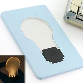 LED�Ńp�b!�Ɩ���~���d���^�J�[�h�F�FDOULEX�F�F(���C�g�u���[)LED Light Bulb Pocket Card