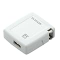 ELECOM iPod�pAC�[�d��(�P�[�u���Ȃ��A�z���C�g) AVD-ACAU1NWH