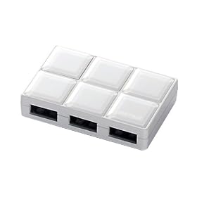 iBUFFALO USB2.0�n�u 4�|�[�g�^�C�v(AC�A�_�v�^�[�t) �ȈՃp�b�P�[�W���f���y�p�b�P�[�W�̃S�~���팸�ł��A���ɗD�����ȈՃp�b�P�[�W�d�l�z �z���C�g BHB4U2A11WHC