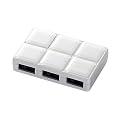 iBUFFALO USB2.0�n�u 4�|�[�g�^�C�v(AC�A�_�v�^�[�t) �ȈՃp�b�P�[�W���f���y�p�b�P�[�W�̃S�~���팸�ł��A���ɗD�����ȈՃp�b�P�[�W�d�l�z �z���C�g BHB4U2A11WHC