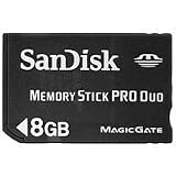 SanDisk MemoryStick ProDuo �T���f�B�X�N �������[�X�e�B�b�N ProDuo 8GB�i�A�_�v�^�[�����j�T���f�B�X�N�ɂ��