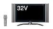 SHARP AQUOS 32V�^ �n��EBS�E110�x�f�W�^���n�C�r�W�����t���e���r LC-32GH2