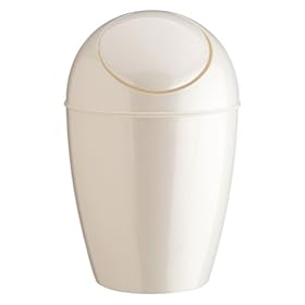 【クリックでお店のこの商品のページへ】umbra SWOON CAN (スウーンカン) メタリックホワイト 2086402-661： ホーム＆キッチン