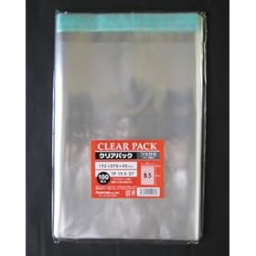 【クリックで詳細表示】透明OPP袋 フタ付(テープ付き) 30ミクロン B5用(195×270＋フタ40mm) 【500枚】 クリアパック