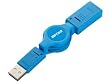 iBUFFALO USB�����P�[�u�� A�I�X:A���X �������^�C�v 0.65m �u���[ BSUAAM206BL