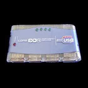 LOAS UH-244BL 4�|�[�gUSB2.0�n�u
