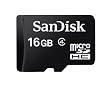 Sandisk microSDHC 16GB Class4 SD�ϊ��A�_�v�^�[�t�� �T���f�B�X�N ���s�A�� �o���N�i