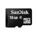 Sandisk microSDHC 16GB Class4 SD�ϊ��A�_�v�^�[�t�� �T���f�B�X�N ���s�A�� �o���N�i