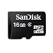 Sandisk microSDHC 16GB Class4 SD�ϊ��A�_�v�^�[�t�� �T���f�B�X�N �o���N�i