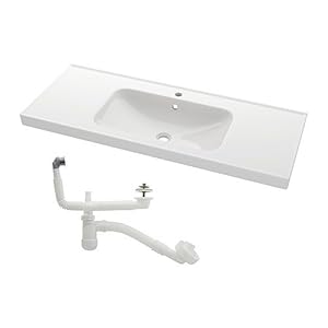 【クリックで詳細表示】★★ODENSVIK シングル洗面ボウル(100×49×6cm)[イケア]IKEA(80193938)： ホーム＆キッチン