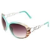 Steve Madden S1092 WHTQ Oval Sunglasses