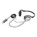 iBUFFALO �w�b�h�Z�b�g ���� �l�b�N�o���h�� USB�ڑ� �V���o�[ BSHSUN01SV