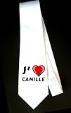  J'aime Camille Cravate de Fête décorée