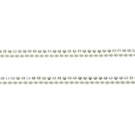 【クリックで詳細表示】新宿銀の蔵 シルバーカットボールチェーン ボール直径1.2mm(38～45cm)