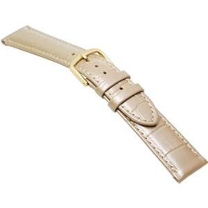 【クリックで詳細表示】BAMBI (バンビ) 時計バンド カーフ型押し ベージュ 16mm BK105F0-N メンズ