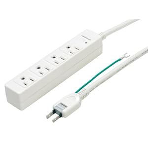 【クリックで詳細表示】ヤザワ Wマグネット付3P対応タップ4個口5m白 HJKP405WH
