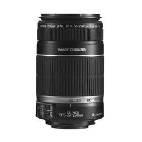 Canon EF�����Y EF-S55-250mm F4-5.6 IS �f�W�^����p �Y�[�������Y �]��