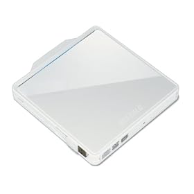 BUFFALO Boost�P�[�u������ �|�[�^�u��DVD�h���C�u �z���C�g DVSM-PC58U2V-WH