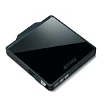 BUFFALO Boostケーブル搭載 ポータブルDVDドライブ ブラック DVSM-PC58U2V-BK