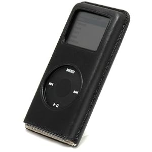 Amazon.co.jp： SEPIACE iPodケース レザーケースforiPodnano ブラック ...