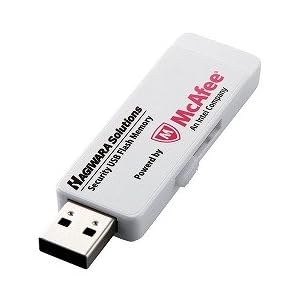 【クリックで詳細表示】ハギワラソリューションズ USB2.0/1.1 セキュリティ機能付USBメモリ(マカフィー)/2GB/ホワイト/3年保証モデル HUD-PUVM02GA3