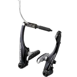 【クリックで詳細表示】シマノ DEORE Vブレーキ BR-M590-L ブラック[フロント]