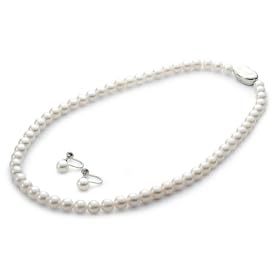 [�p�[�� �Z���N�V����]Pearl Selection �l�b�N���X/�C�A�����O �A�R���^�� 6.5-7mm �p�[�� �l�b�N���X&�C�������O�Z�b�g PN18-08202-S