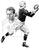  Don Hutson Green Bay Packers 16 x 20 Lithograph