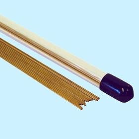 【クリックで詳細表示】パイプ電極(黄銅単穴管) 真鍮パイプ電極Φ1.8×300L