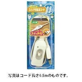 【クリックで詳細表示】ELPA スイッチ付延長コード(1個口 3.0m) W-S1030B(W)