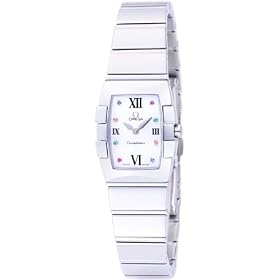 [�I���K]OMEGA �r���v  CONSTELLATION QUADRA �R���X�e���[�V�����N�A�h�� 1584.79 ���f�B�[�X �y���s�A���i�z