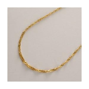 【クリックで詳細表示】純金 ネックレス K24 チェーン 2g 45cm スクリューネックレス 造幣局検定マーク入り