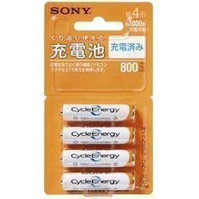 SONY �[�d���j�b�P�����f�d�r�P4�`(4�{1�g) 1000��[�d�\ NH-AAA-4BKA