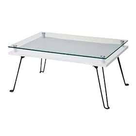 KOEKI �K���X���[�e�[�u��(�܋r) FZ-750G(WH) �z���C�g FZ750GWH