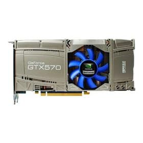 ���l�u�� �O���t�B�b�N�{�[�h GeForce GTX570 1280MB PCI-E DVI mini-HDMI ���t�@�� 2�X���b�g��L �⏕�d��6pin�~2 GF-GTX570-E1280HW/FJ GF-GTX570-E1280HW/FJ