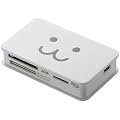 ELECOM ���������[�_���C�^ SD+MS+CF�Ή� �z���C�gFACE MR-A39HWHF1