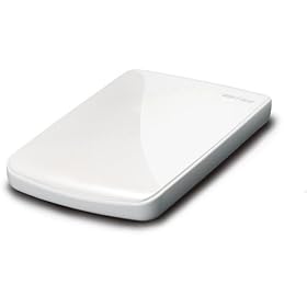 BUFFALO Stylish & Compact �|�[�^�u���n�[�h�f�B�X�N 500GB �p�[���z���C�g HD-PE500U2-WH