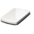 BUFFALO Stylish & Compact �|�[�^�u���n�[�h�f�B�X�N 500GB �p�[���z���C�g HD-PE500U2-WH