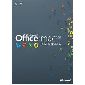 Microsoft Office for Mac Home and Business 2011-1�p�b�N OEM��