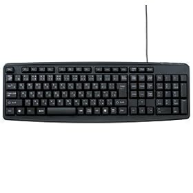 iBUFFALO �t���L�[�{�[�h USB�ڑ� ���{�� 112�L�[ �yPS3,Wii�z����m�F�� �u���b�N BSKBU02BK